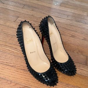 christian louboutin studded heals
